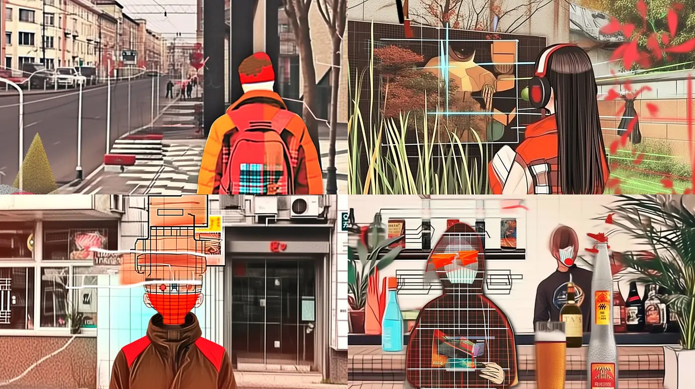 Consistent Urban Warmth: Homage to Modern Life with a Stylized Graphic Twist - Midjourney sref style