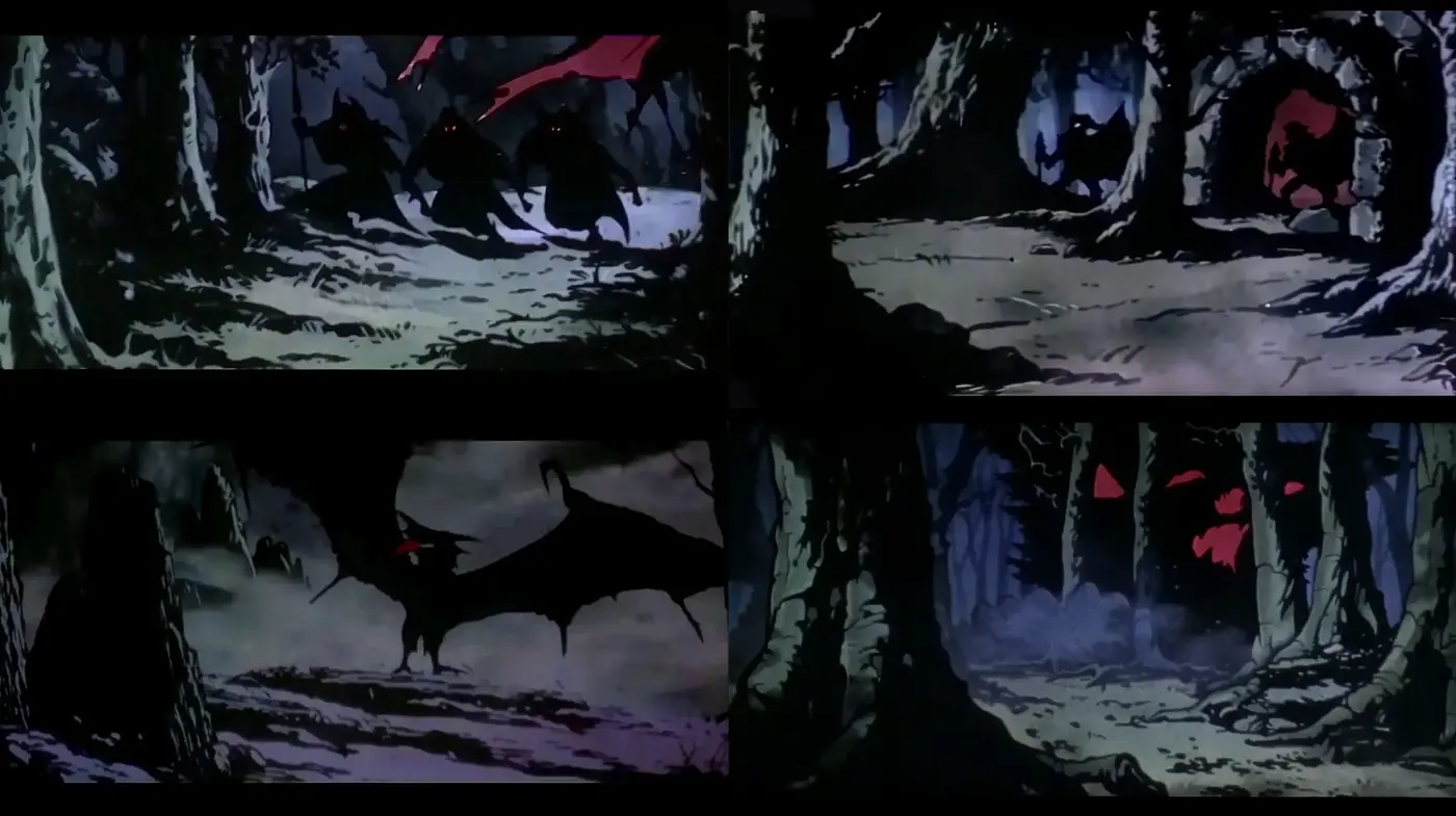 Eerie Nightscape Renderings with a Gothic Comic Ambience - Midjourney sref style
