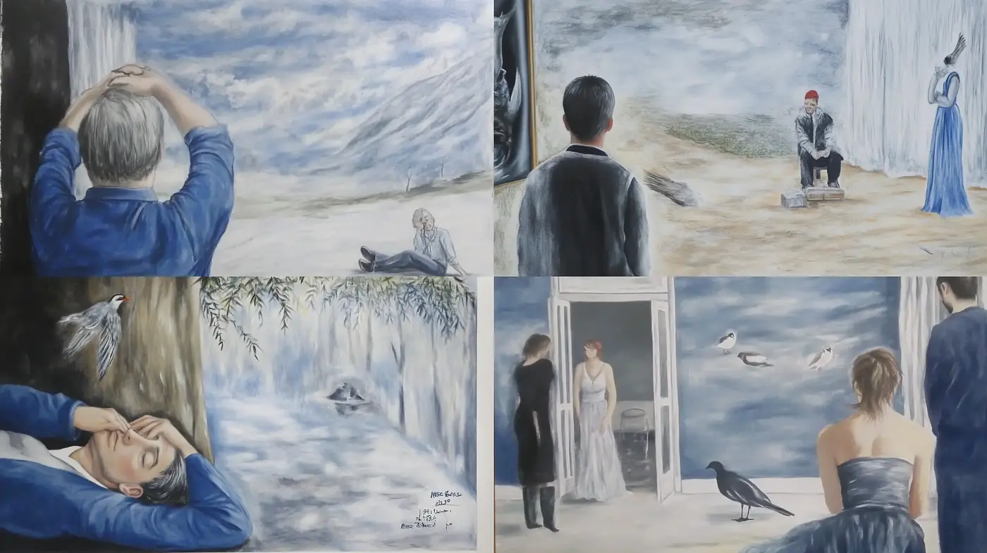 Muted Elegance: Subdued Hues and Classic Serenity in Portrayals - Midjourney sref style