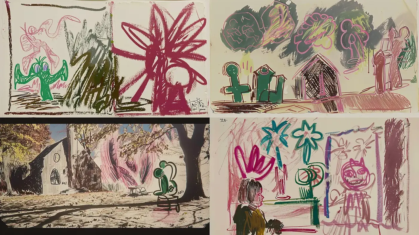Whimsical Abstract Expressionism with a Playful Touch - Midjourney sref style
