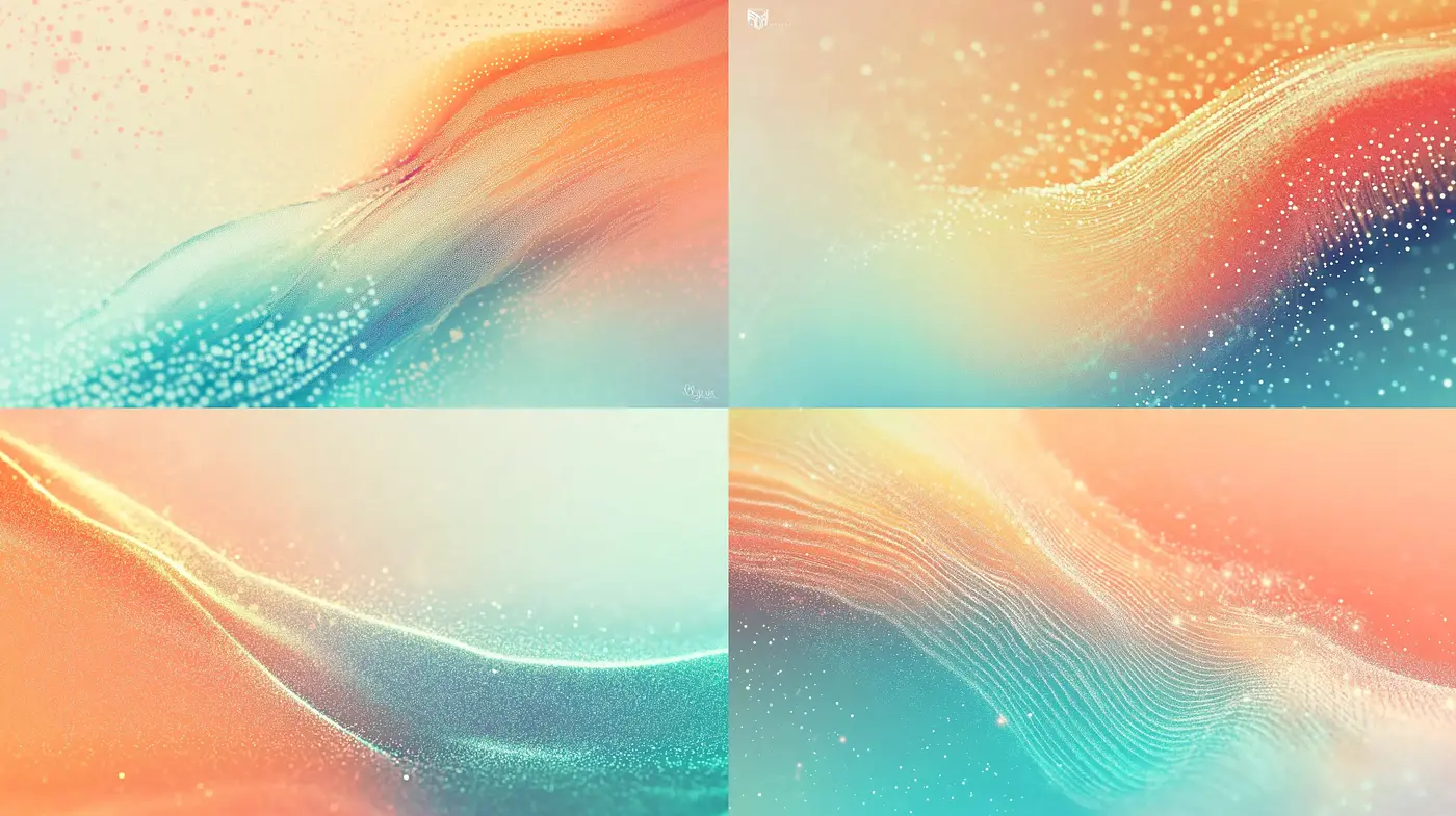 Serene Waves of Gradient Harmony - Midjourney sref style