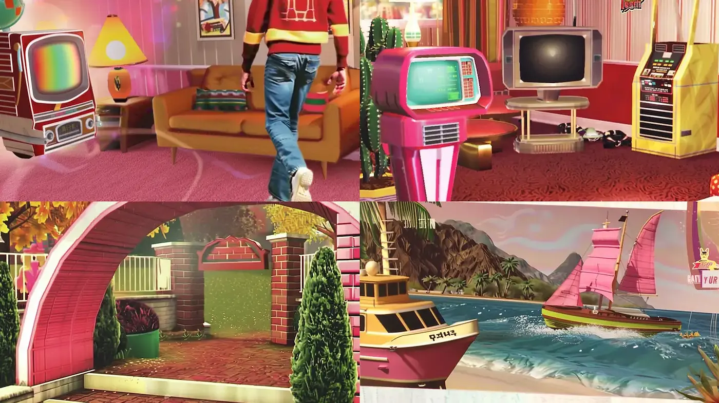 Vibrant Retro Aesthetic with a Touch of Nostalgia and Playfulness - Midjourney sref style