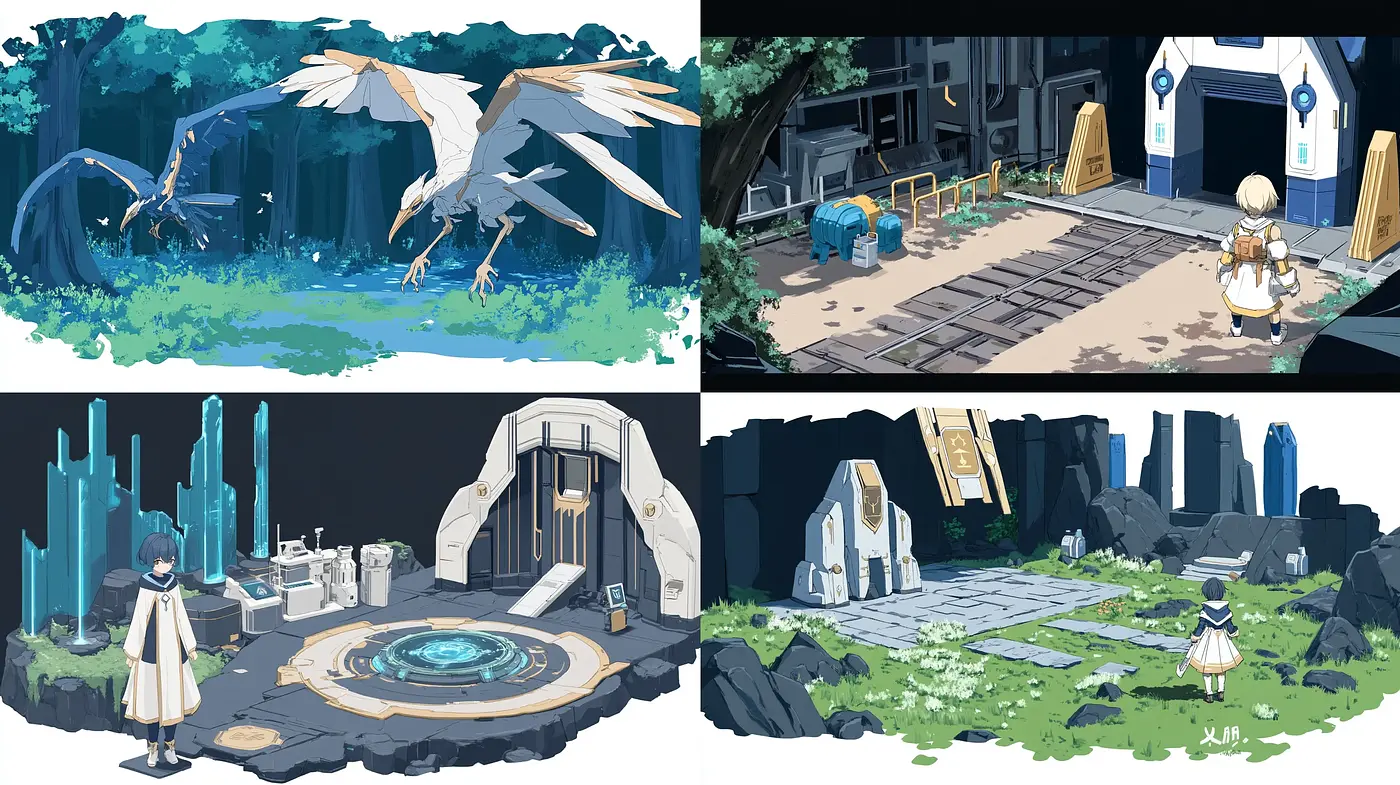 Ethereal Anime-Inspired Dreamscape Visions - Midjourney sref style