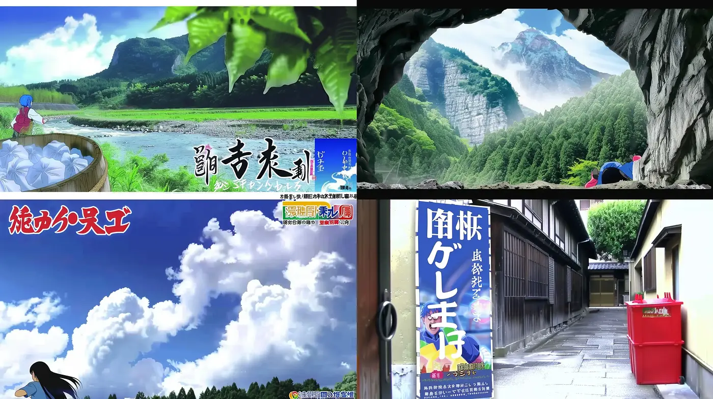Lush Natural Landscapes with a Serene Anime Essence - Midjourney sref style