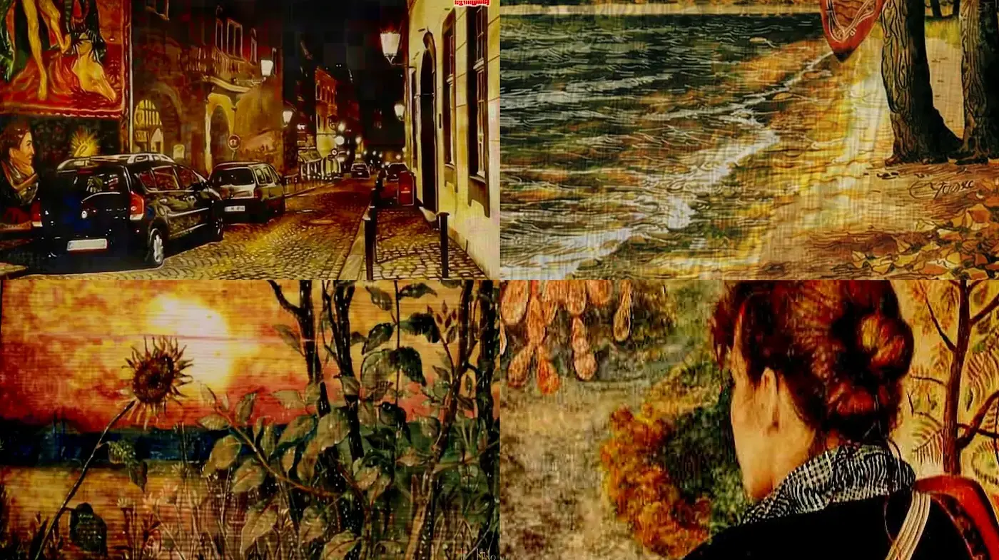 A Nostalgic Blend of Impressionist and Post-Impressionist Textures with Modern Storytelling - Midjourney sref style