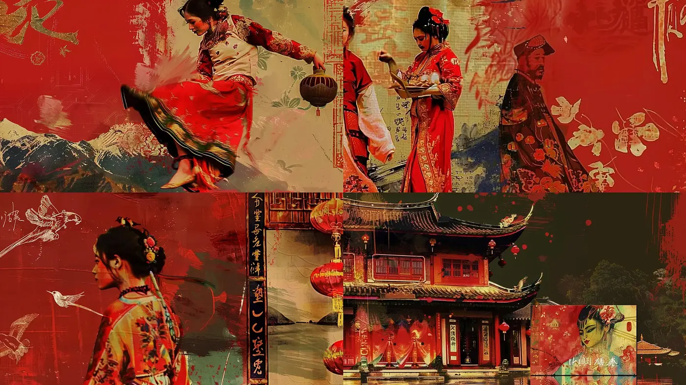 Ethereal Brushstrokes of Eastern Elegance - Midjourney sref style