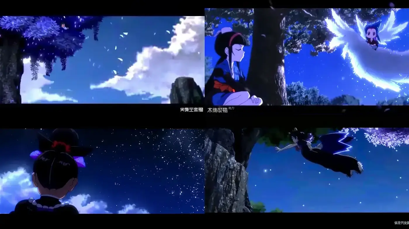 Enchanting and Ethereal Nighttime Fantasy Landscape with Anime Influence - Midjourney sref style