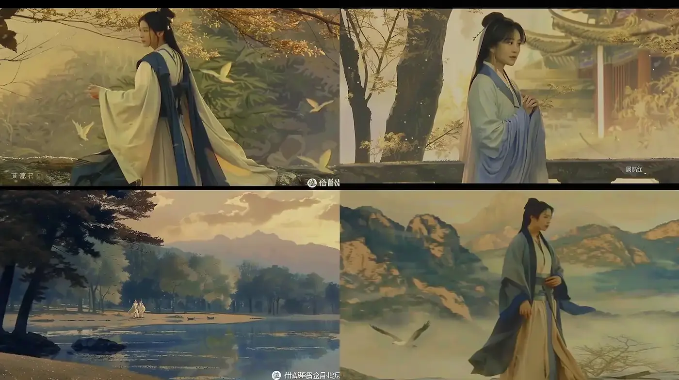 Harmonious Fusion of Traditional Aesthetics and Elegant Serenity - Midjourney sref style