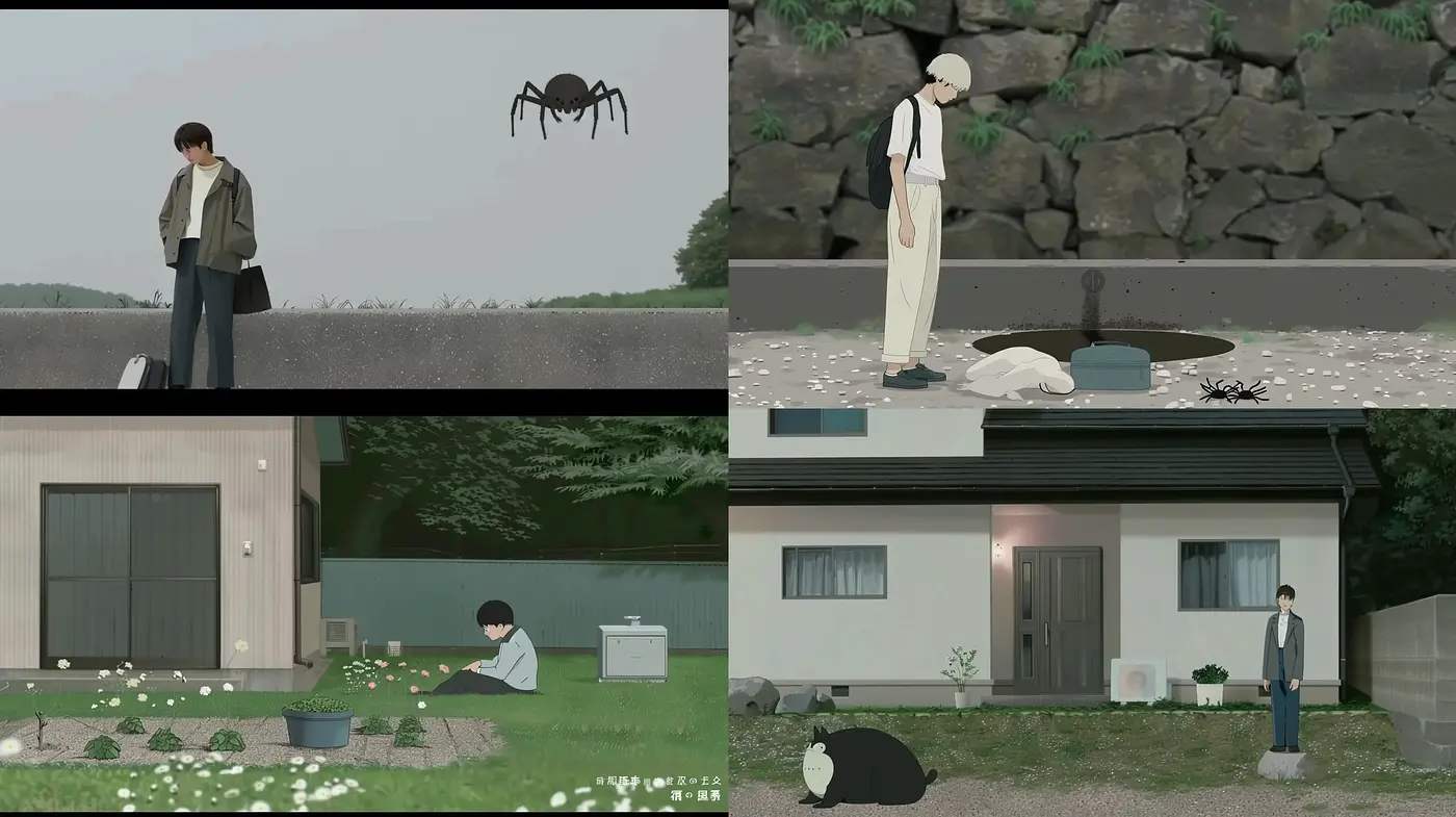 Serene Subtlety of Muted Melancholia: A Homage to Anime Realism - Midjourney sref style