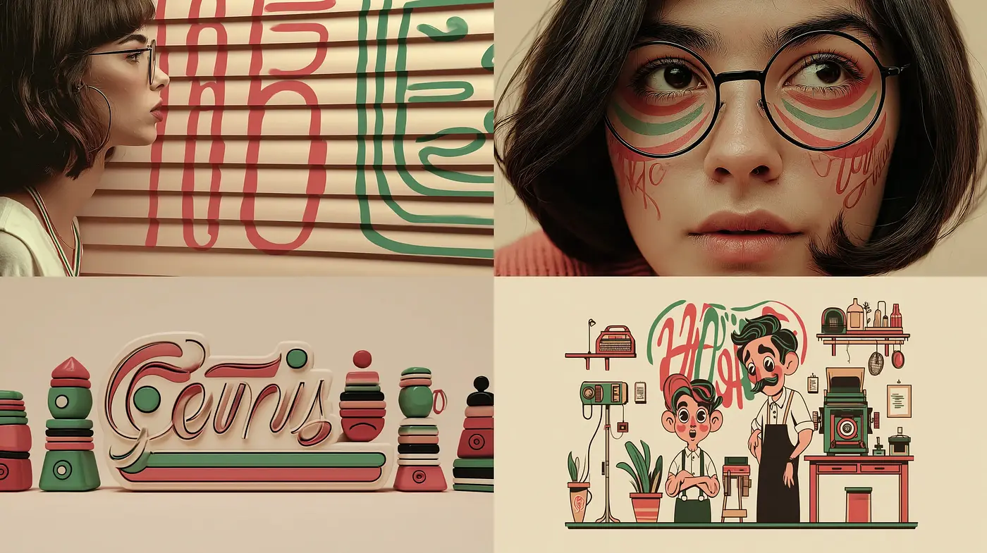 Whimsical and vibrant illustration style with a playful essence - Midjourney sref style