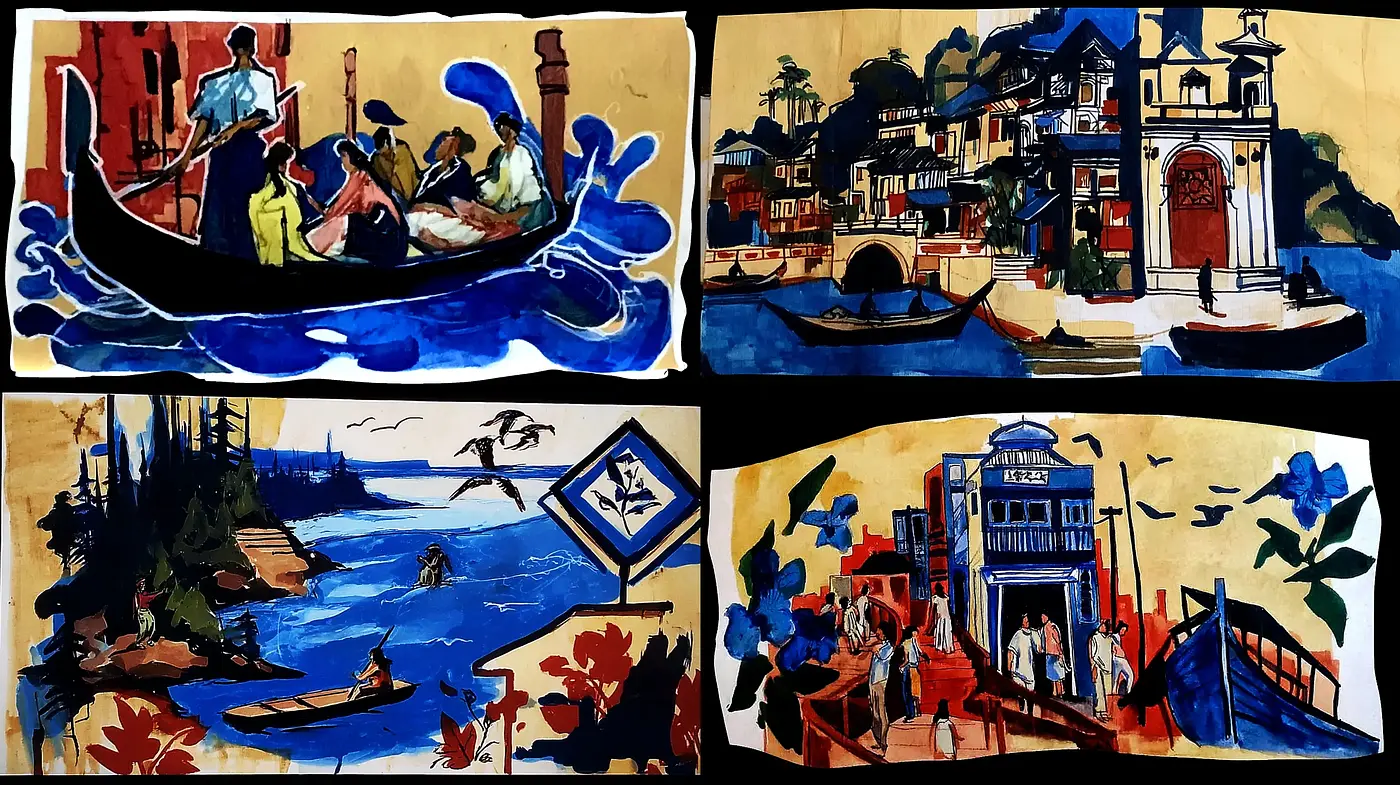 Vibrant and Dynamic Illustrations with Descriptive Composition - Midjourney sref style