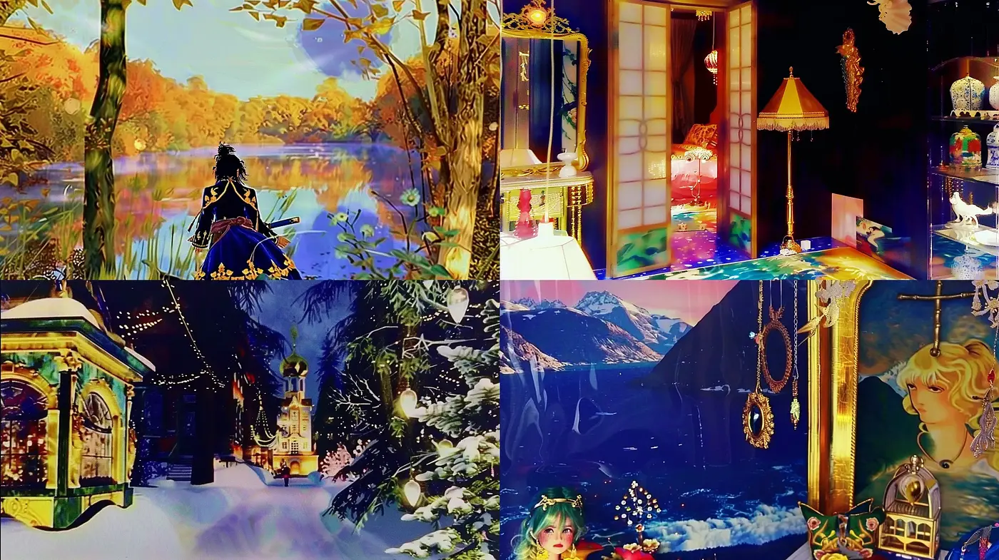 Luminous Impasto Dreamscapes: Vivid Textures in Nature and Fantasy - Midjourney sref style