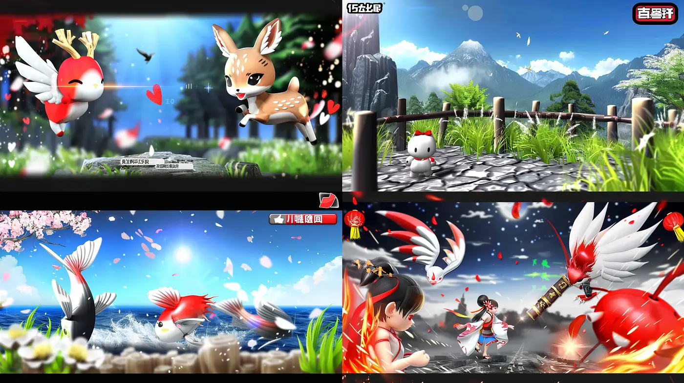 Vibrant Anime-Inspired Fantasy Worlds with a Dynamic and Lively Essence - Midjourney sref style