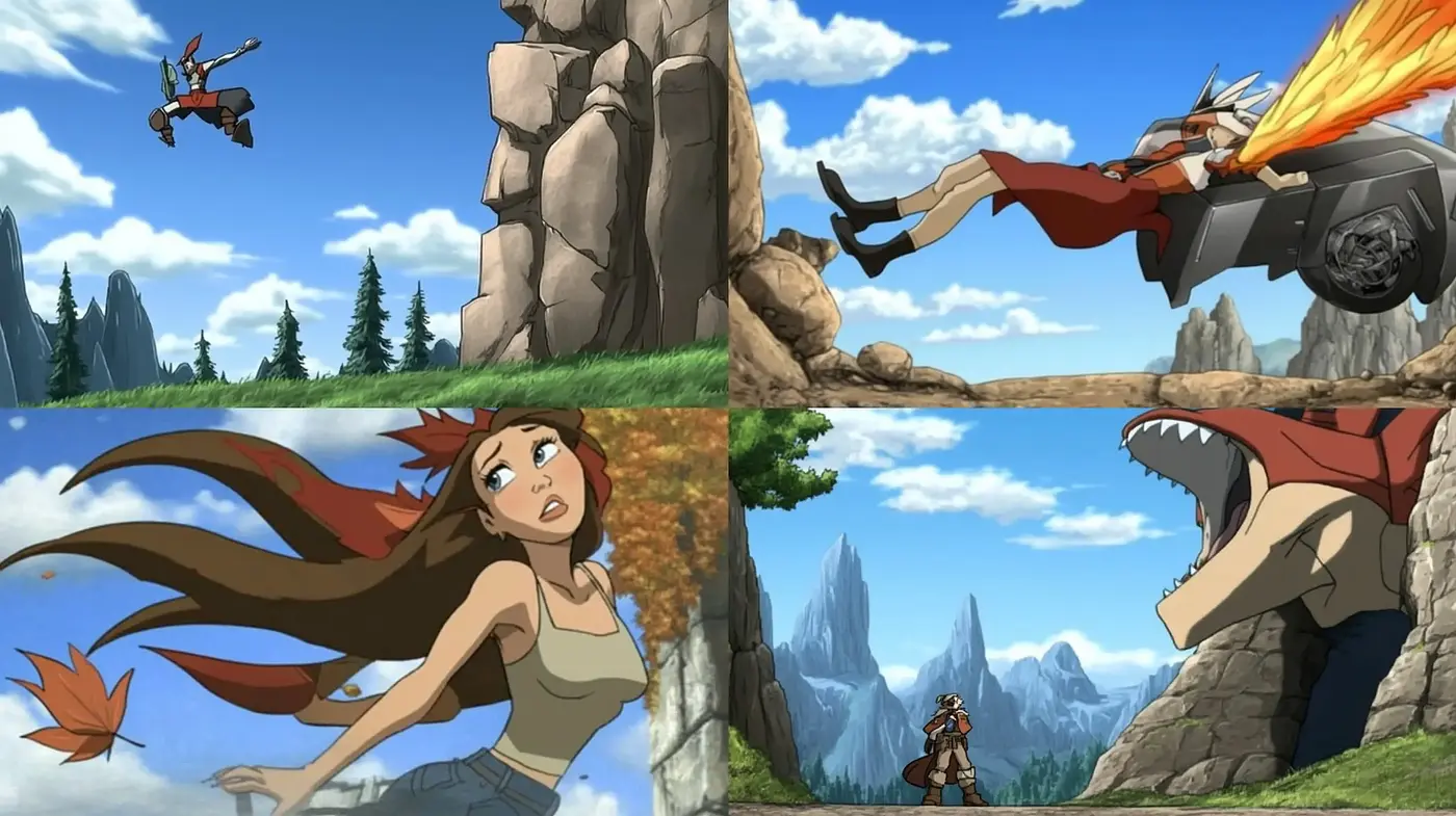 Dynamic Animation Style with Vivid Characterization and Expressive Movement - Midjourney sref style