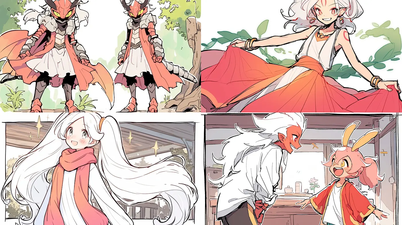 Vibrant Anime-Inspired Illustration Synthesis with Pastel Undertones - Midjourney sref style