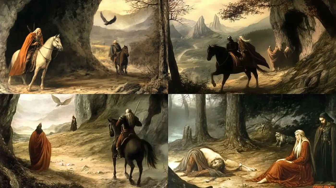 Ethereal Epochs - A Fusion of Romanticism and Mythic Fantasy Art - Midjourney sref style