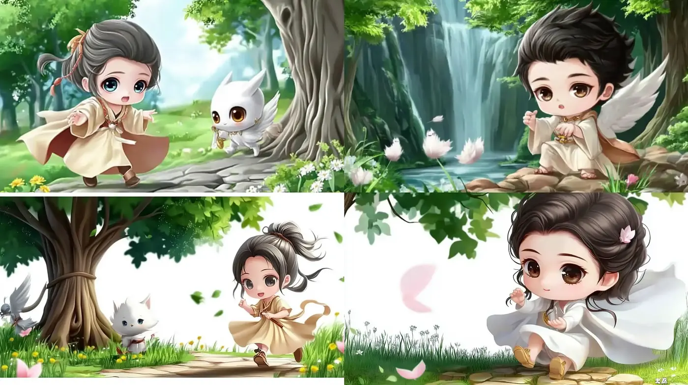 Enchanting Fairy-Tale Illustrations with an Anime Essence - Midjourney sref style