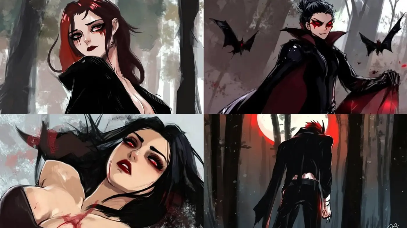 Gothic Fantasy in Crimson and Umber: An Emergent Digital Painting Style - Midjourney sref style
