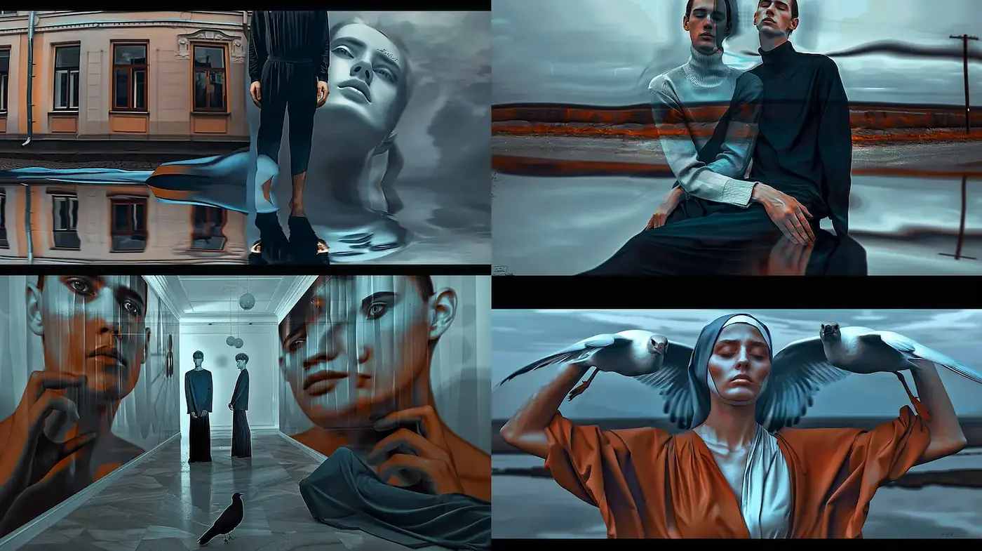 Surreal, evocative imagery with a dreamlike quality and emotional depth - Midjourney sref style