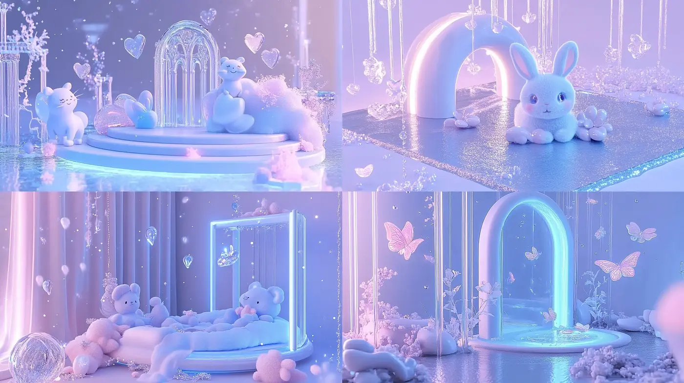 Ethereal Pastel Dreamscape: A Symphony of Soft Hues and Serene Imagery - Midjourney sref style