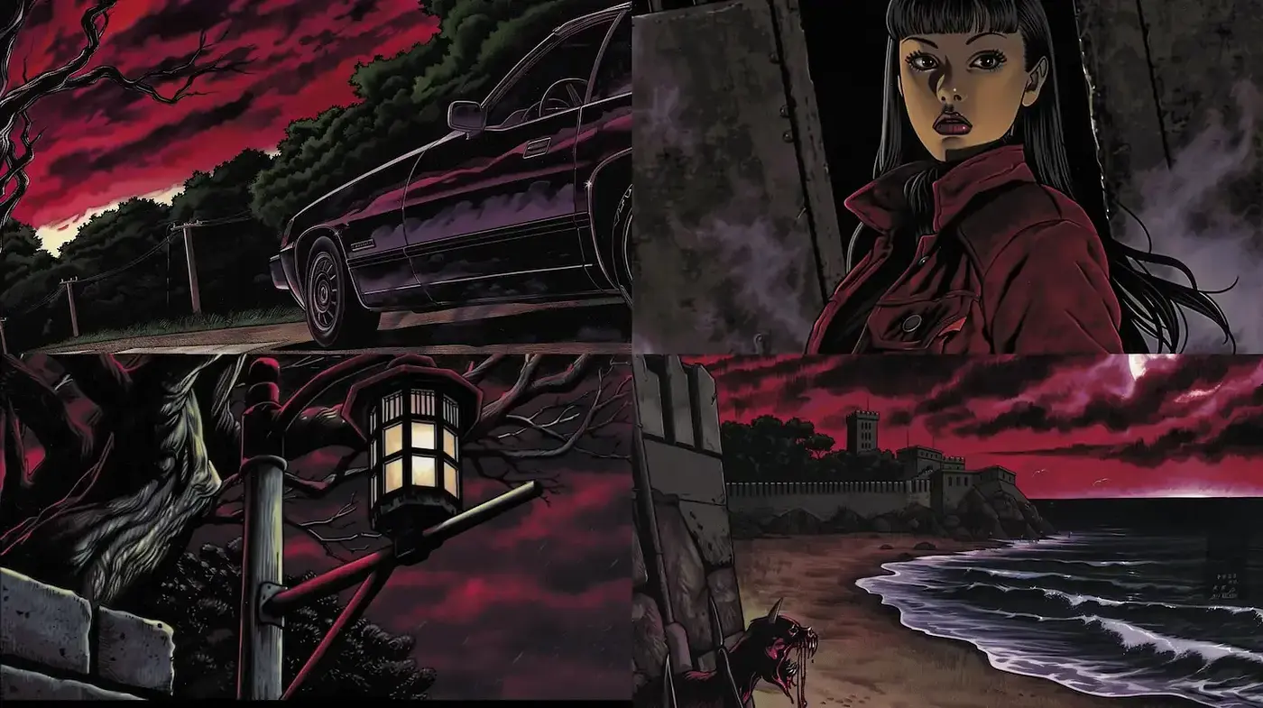 Mysterious and Atmospheric Noir with Graphic Novel Elements - Midjourney sref style