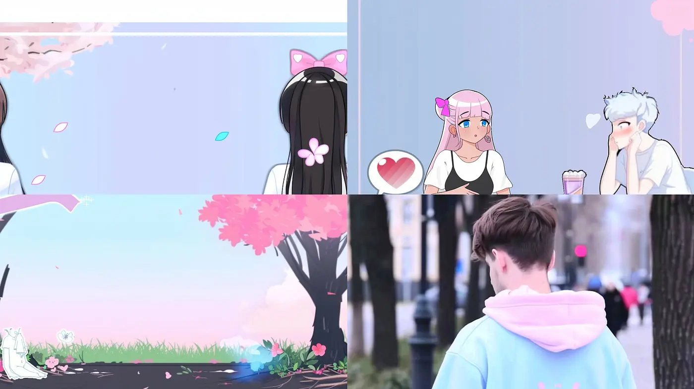 Pastel Dreamscapes and Anime Whimsy: A Study in Soft Color and Expressive Characters - Midjourney sref style