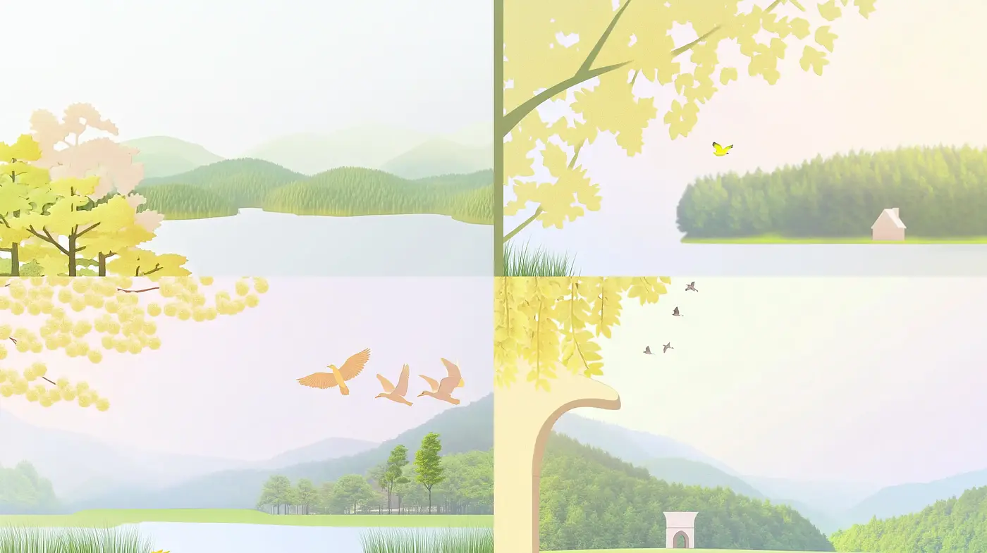 Ethereal Pastel Landscapes: A Serene and Dreamlike Artistic Confluence - Midjourney sref style