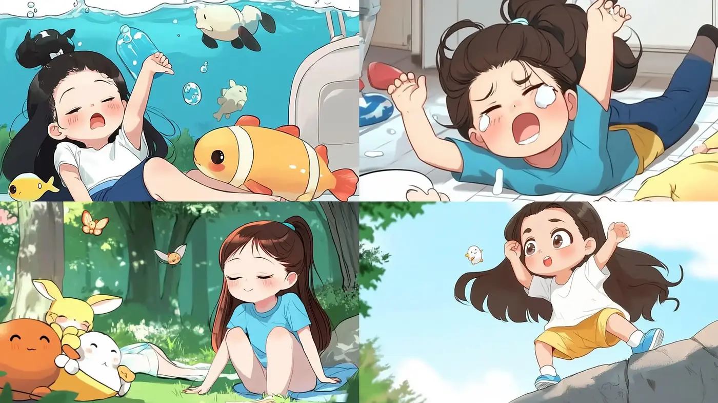 Consistently Vivid and Whimsical Anime-Inspired Illustrations - Midjourney sref style