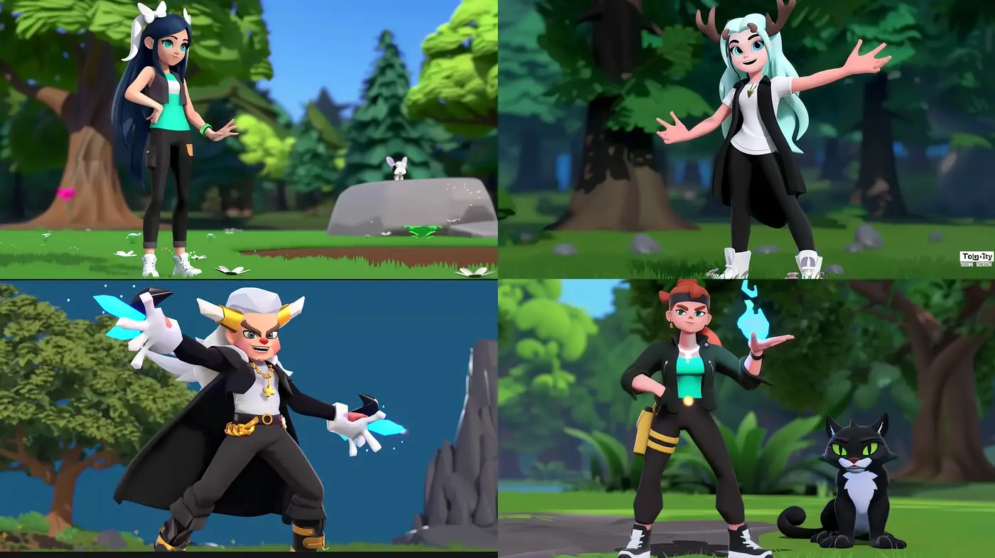 Vibrant Animation Cel Essence with Consistent Character Design Elements - Midjourney sref style