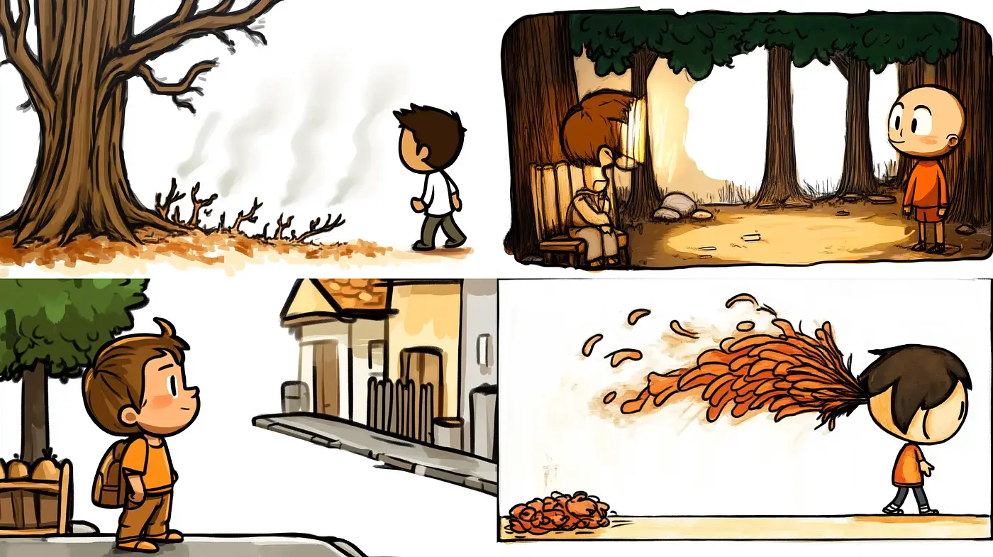 Warm Toned Whimsical Storybook Illustration Style - Midjourney sref style