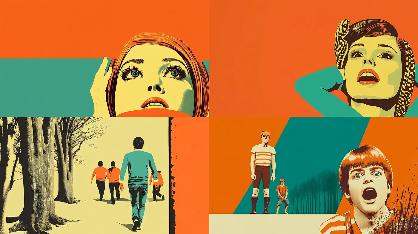 Vibrant Retrofuturism with Pop Art Overtones - Midjourney sref style