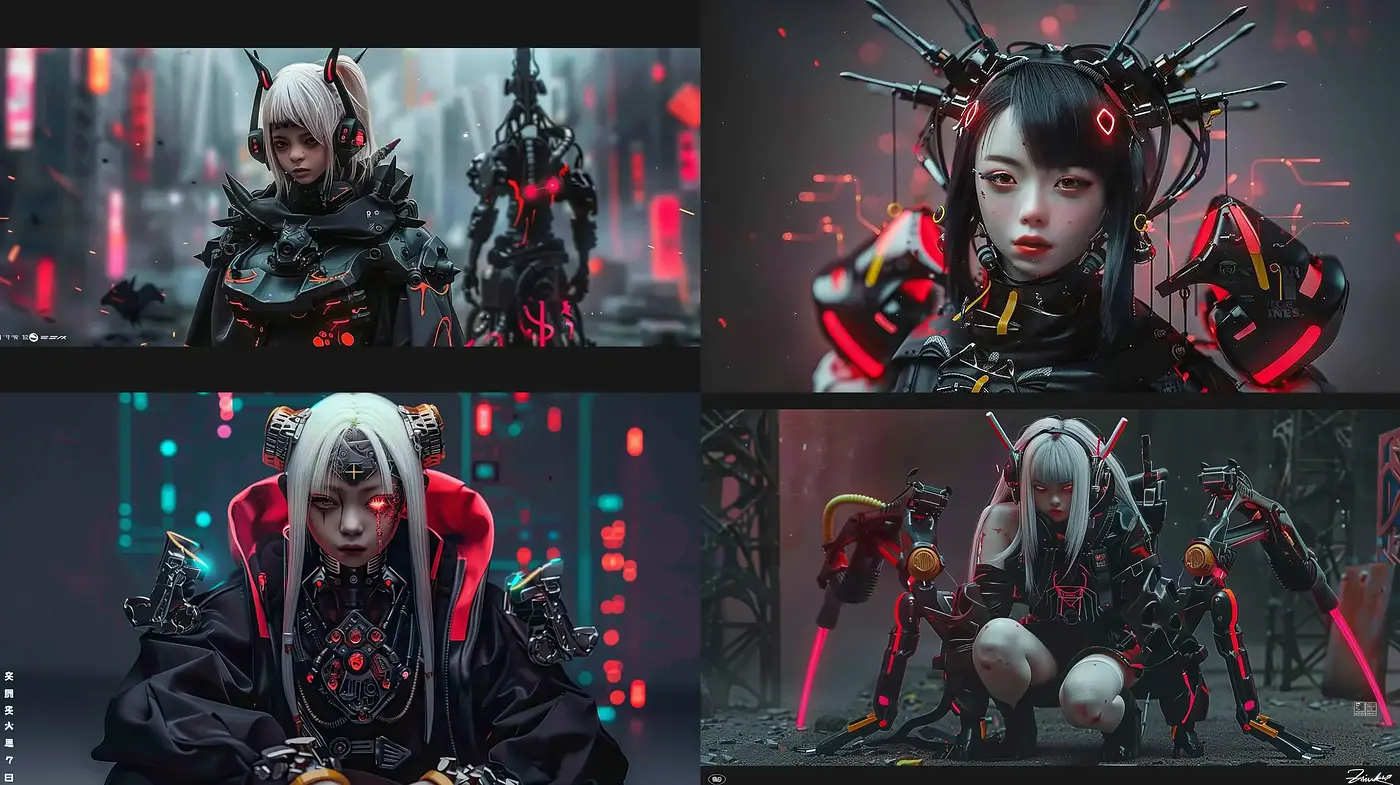 Cyberpunk Dreamscape: A Fusion of Neon Noir and Futuristic Aesthetics - Midjourney sref style