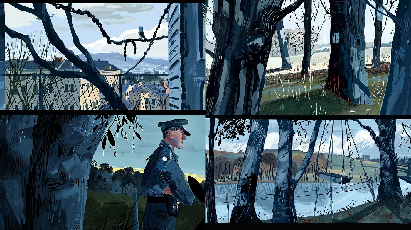 Twilight Hues and Contemplative Shades: A Study in Comic-Inspired Visual Narratives - Midjourney sref style
