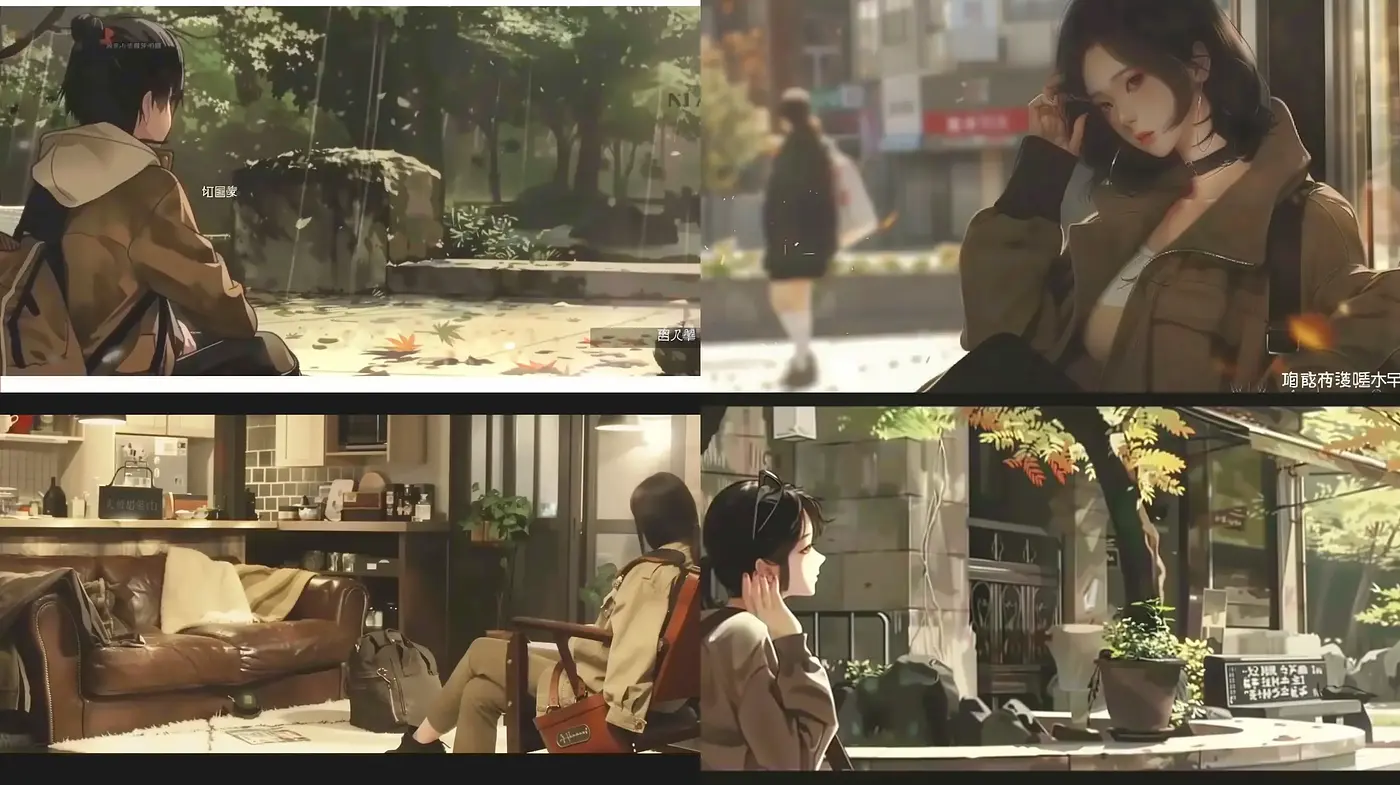 Warm-Toned Serenity in Semi-Realistic Anime Style - Midjourney sref style