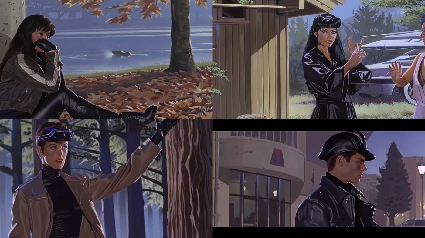 Consistent Vintage Cinematic Essence with a Contemporary Digital Brushwork - Midjourney sref style