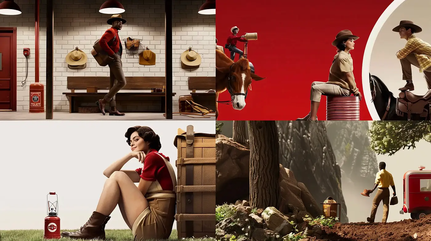 Timeless Elegance in Earthy Tones: A Homage to Mid-Century Stylization - Midjourney sref style