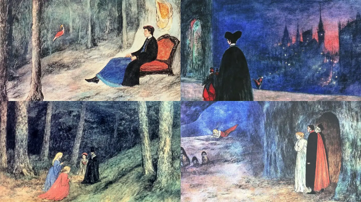 Ethereal Twilight: Essence of Dreamlike Impressionism - Midjourney sref style