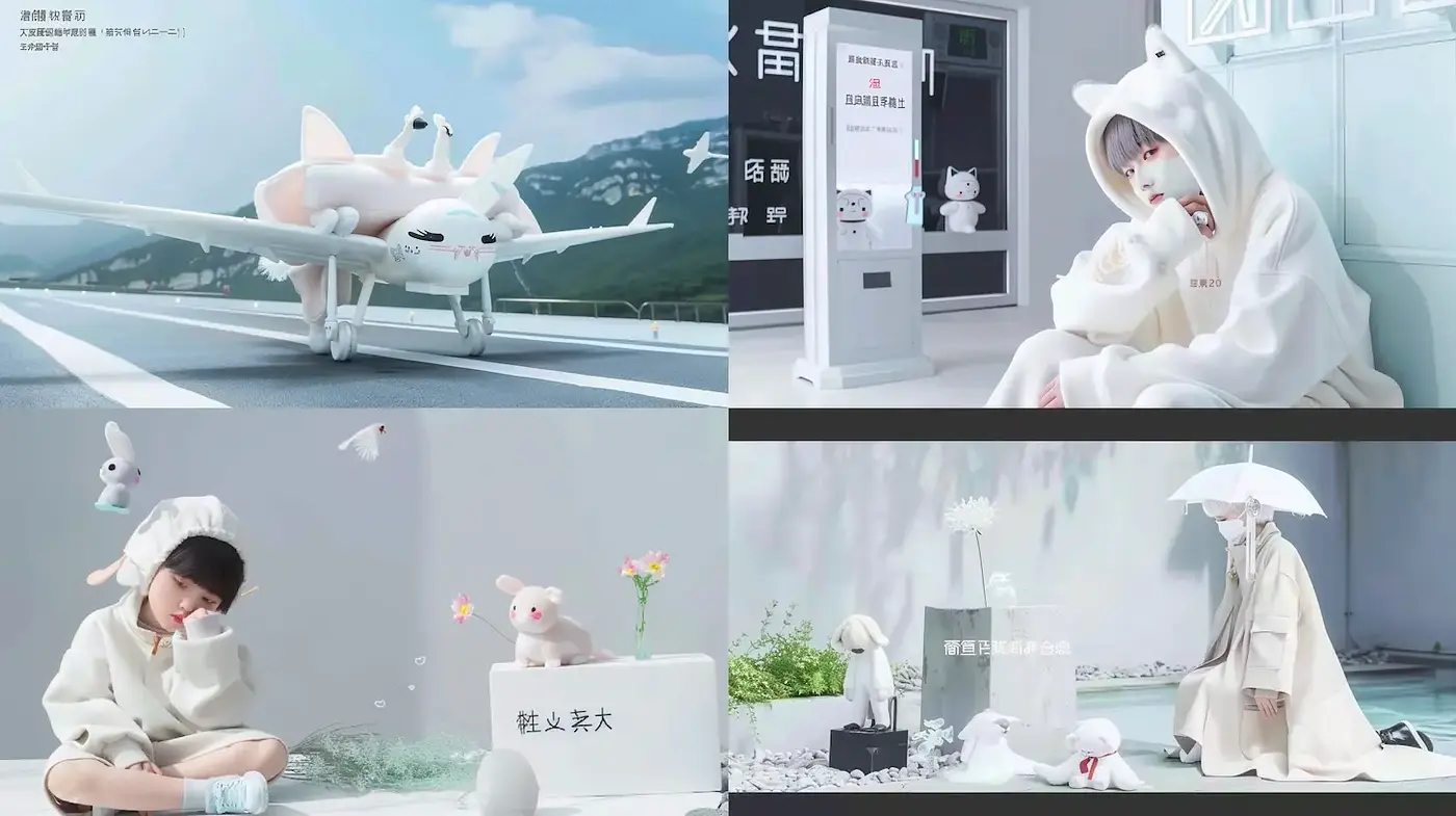 Whimsical and Dreamy Aesthetic with a Playful Touch - Midjourney sref style