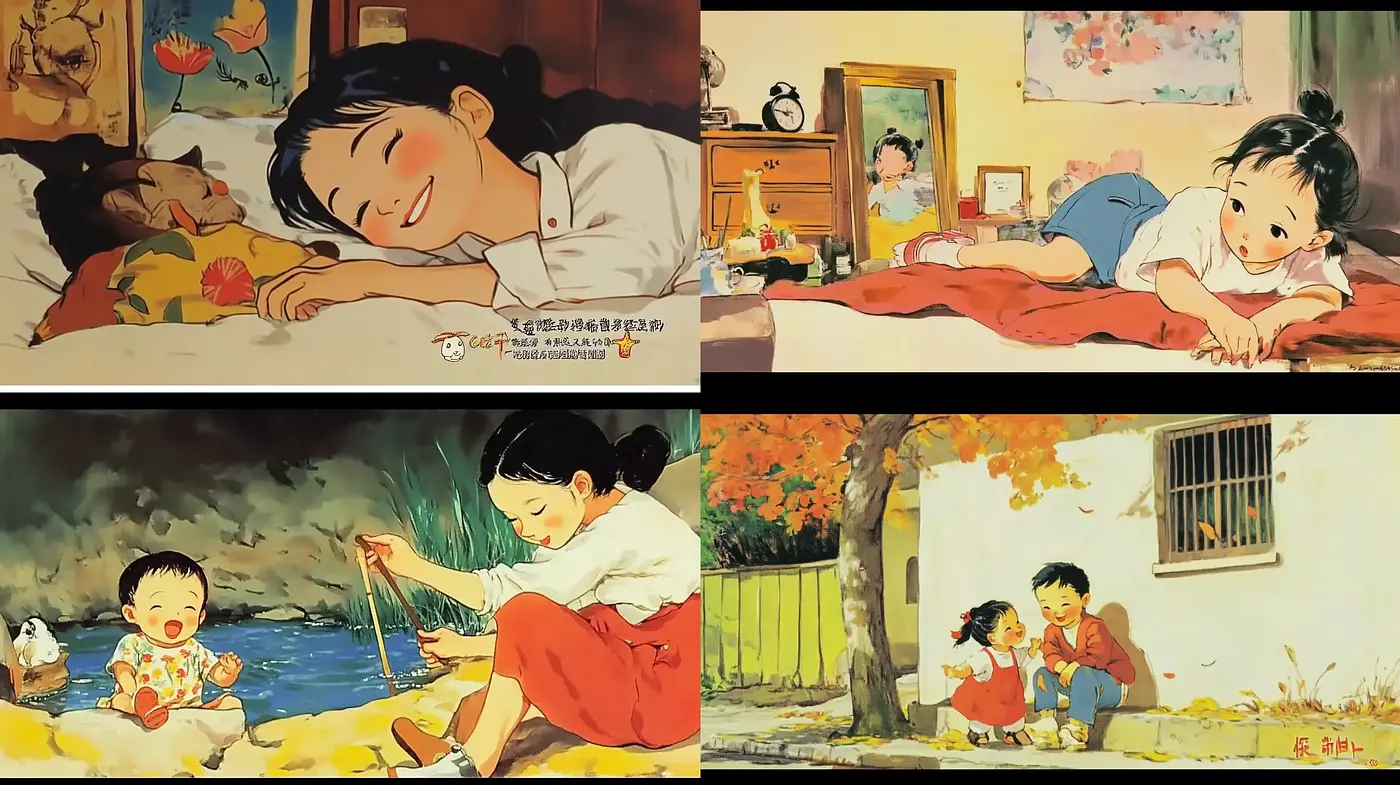 Warm Nostalgic Vignettes: A Homage to Hand-Painted Animation - Midjourney sref style