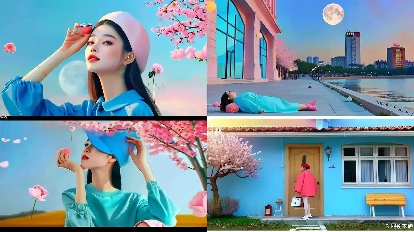 Vibrant and Dreamy Aesthetic with Soft Pastel Tones - Midjourney sref style