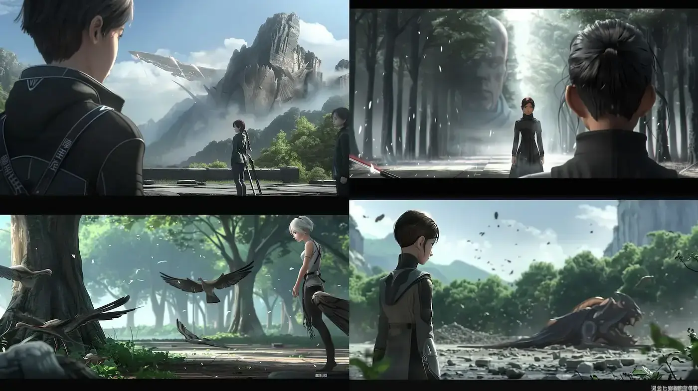 Cinematic Futuristic Landscapes with Emotional Depth - Midjourney sref style
