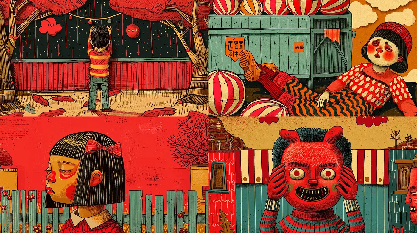 Vibrant and Playful Illustrations with a Whimsical Touch - Midjourney sref style