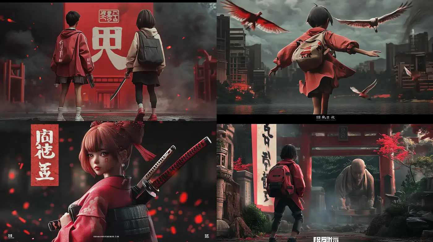 Cinematic Drama with East Asian Aesthetic and Surreal Atmosphere - Midjourney sref style
