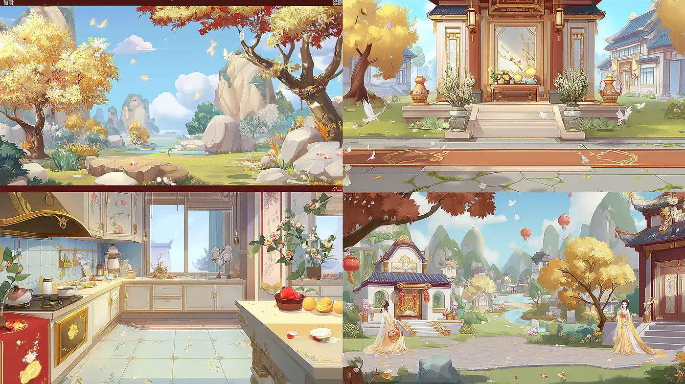 Serene and Harmonious Illustrations with an Asian Influenced Aesthetic - Midjourney sref style