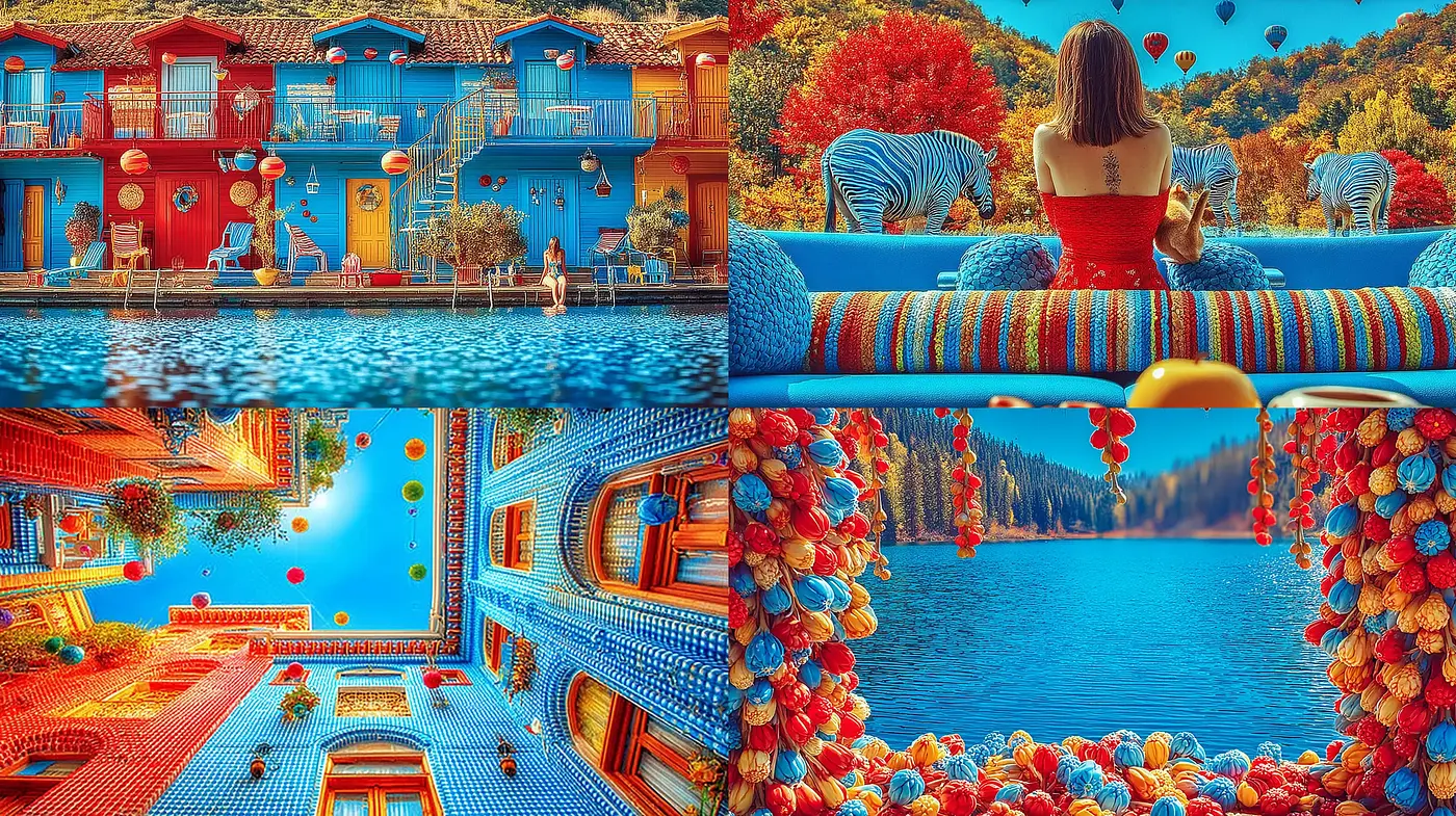 Vibrant and Whimsical Visuals with a Surreal Touch - Midjourney sref style