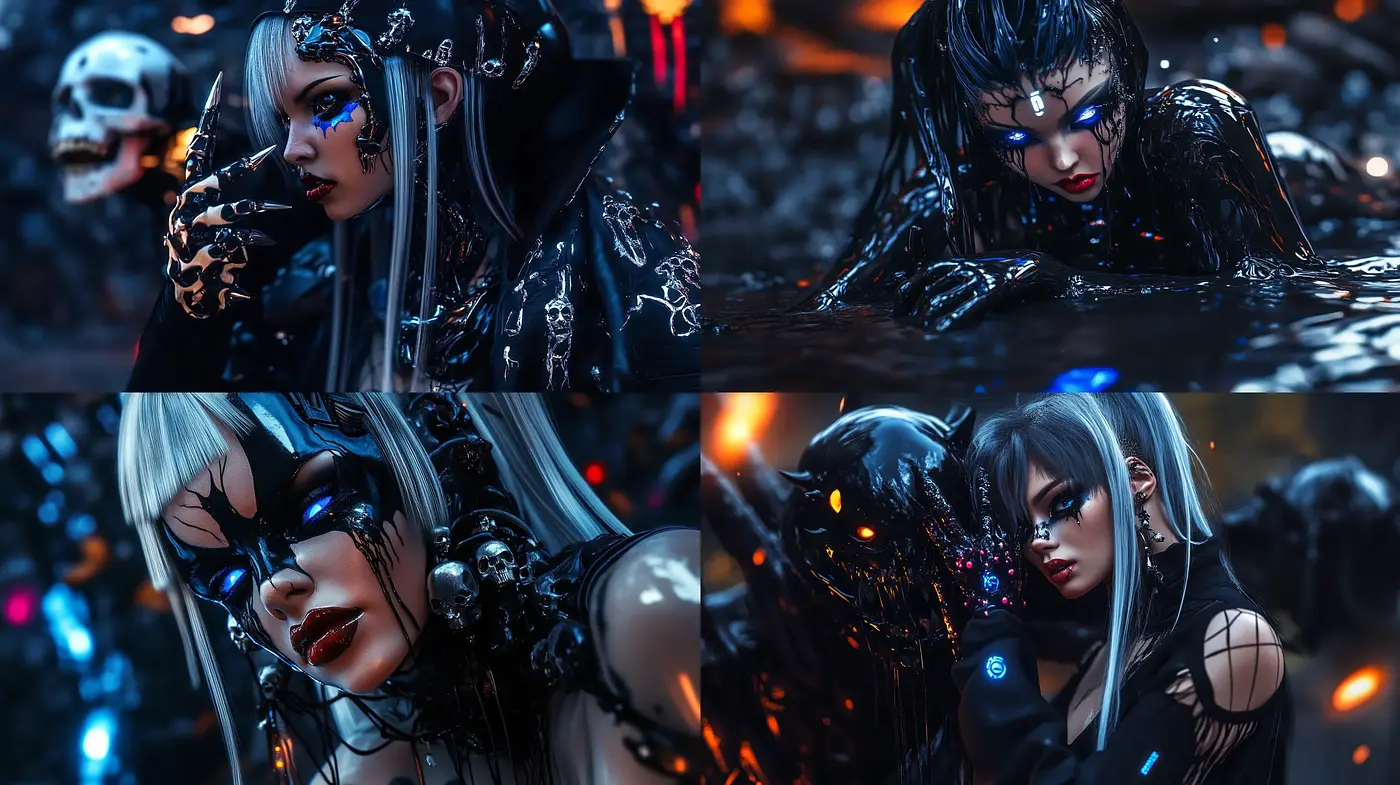 Cyberpunk Dreamscape: A Dystopian Vision with Neon Accents - Midjourney sref style