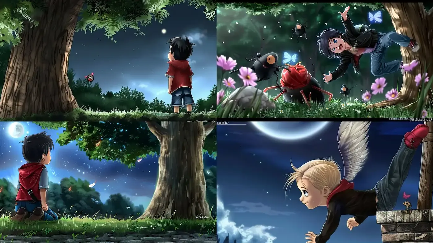Whimsical Dreamlike Scenes with a Touch of Nature - Midjourney sref style