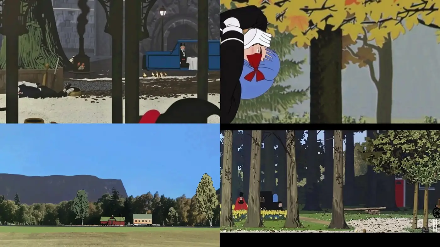 Modern Pastoral Vistas with Stylized Anime Characters - Midjourney sref style