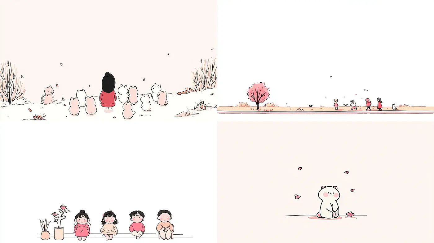 Charming and Whimsical Illustrative Style with Soft Pastel Hues - Midjourney sref style