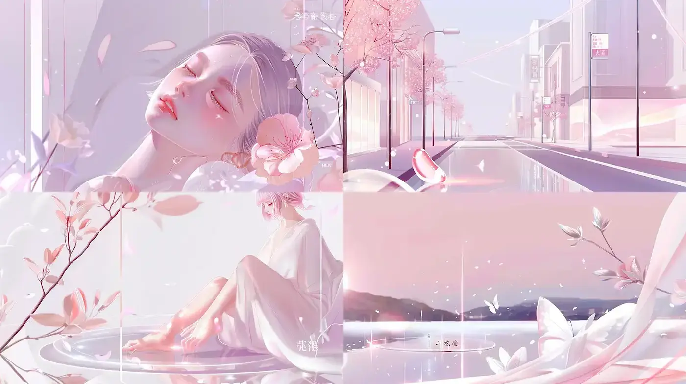 Elegant and Ethereal Aesthetic with Soft Pastels - Midjourney sref style